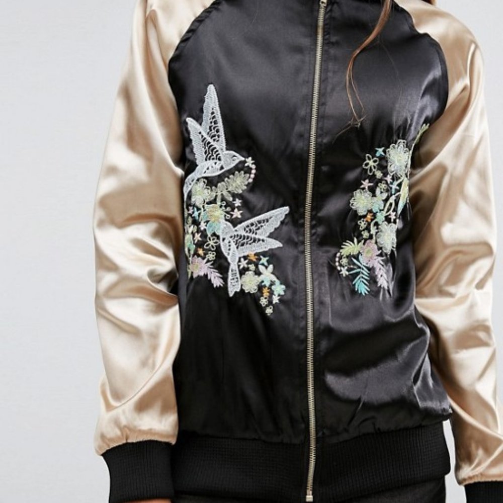 Asos Brave Soul Tall Bomber Jacket - Picture 3 of 8